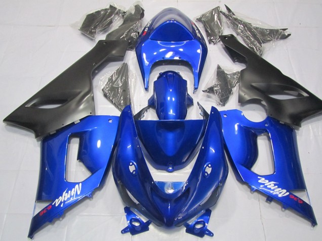 2005-2006 Bleu & Noir ZX6R Carénage 2005-2006 Bleu & Noir ZX6R Carénage