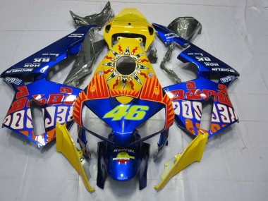2005-2006 Bleu Personnalisé Rossi CBR600RR Carénage