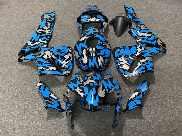 2005-2006 Camouflage & Bleu CBR600RR Carénage 2005-2006 Camouflage & Bleu CBR600RR Carénage