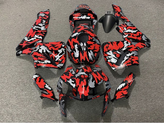 2005-2006 Camouflage & Rouge CBR600RR Carénage 2005-2006 Camouflage & Rouge CBR600RR Carénage