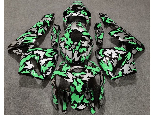 2005-2006 Camouflage & Vert Clair CBR600RR Carénage 2005-2006 Camouflage & Vert Clair CBR600RR Carénage