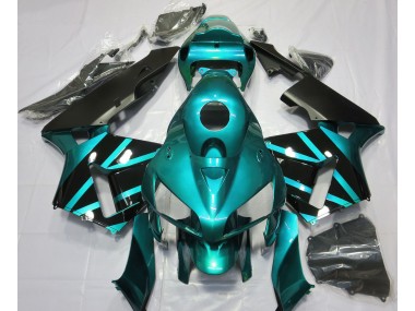 2005-2006 Design Bleu Sarcelle & Noir Brillant CBR600RR Carénage