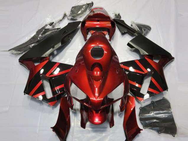 2005-2006 Design Rouge & Noir Brillant CBR600RR Carénage
