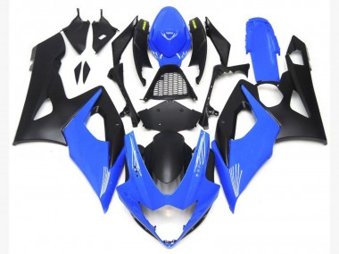 2005-2006 Inférieurs Bleu Brillant Clair & Noir Mat GSXR 1000 Carénage