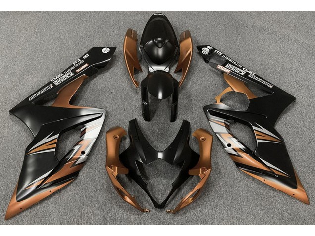2005-2006 Noir Mat & Bronze GSXR 1000 Carénage 2005-2006 Noir Mat & Bronze GSXR 1000 Carénage
