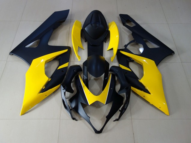 2005-2006 Noir Mat & Jaune GSXR 1000 Carénage 2005-2006 Noir Mat & Jaune GSXR 1000 Carénage