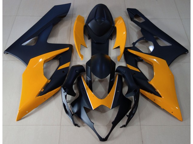 2005-2006 Noir Mat & Orange Clair GSXR 1000 Carénage 2005-2006 Noir Mat & Orange Clair GSXR 1000 Carénage