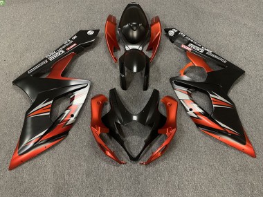 2005-2006 Noir Mat & Orange GSXR 1000 Carénage