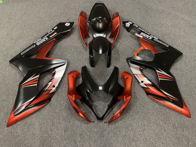 2005-2006 Noir Mat & Orange GSXR 1000 Carénage 2005-2006 Noir Mat & Orange GSXR 1000 Carénage