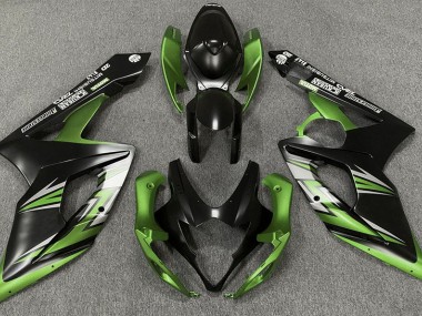 2005-2006 Noir Mat & Vert GSXR 1000 Carénage