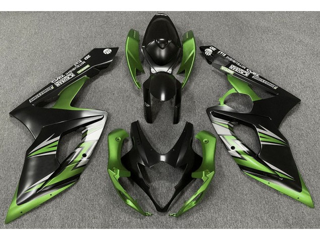 2005-2006 Noir Mat & Vert GSXR 1000 Carénage 2005-2006 Noir Mat & Vert GSXR 1000 Carénage