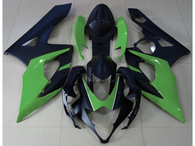 2005-2006 Noir Mat & Vert GSXR 1000 Carénage