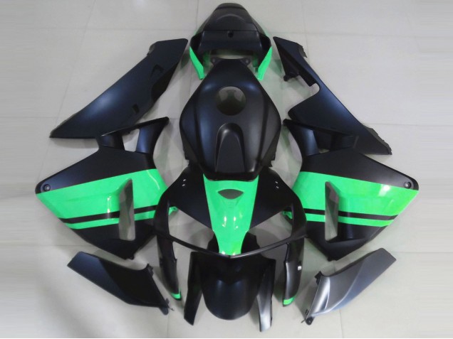 2005-2006 Noir Mat & Vert Spécial CBR600RR Carénage 2005-2006 Noir Mat & Vert Spécial CBR600RR Carénage