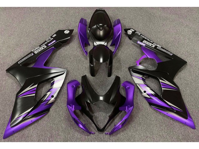 2005-2006 Noir Mat & Violet GSXR 1000 Carénage 2005-2006 Noir Mat & Violet GSXR 1000 Carénage
