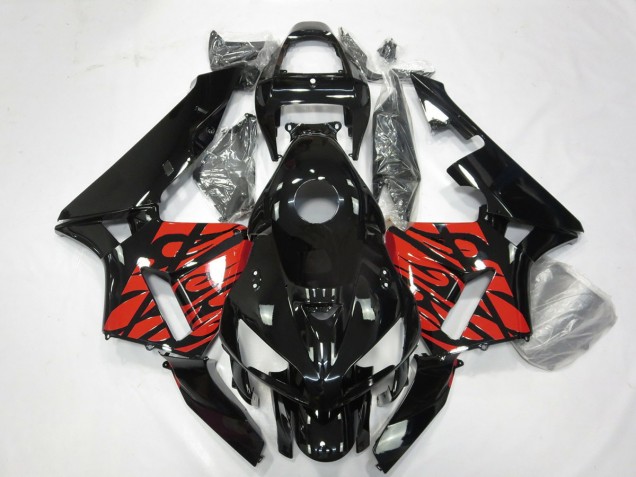 2005-2006 Noir & Rouge Tribal CBR600RR Carénage 2005-2006 Noir & Rouge Tribal CBR600RR Carénage