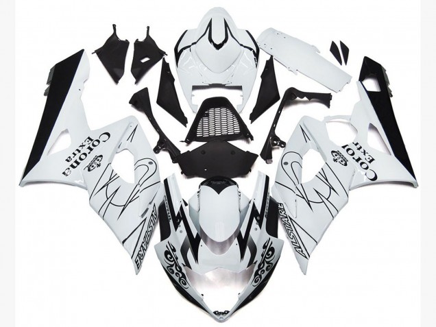 2005-2006 OEM Style Blanc Corona GSXR 1000 Carénage 2005-2006 OEM Style Blanc Corona GSXR 1000 Carénage