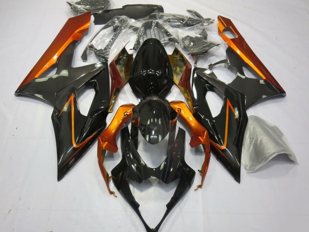 2005-2006 Orange Brûlé & Noir GSXR 1000 Carénage 2005-2006 Orange Brûlé & Noir GSXR 1000 Carénage