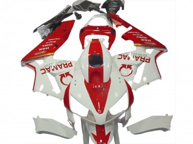 2005-2006 Personnalisé Blanc & Rouge CBR600RR Carénage