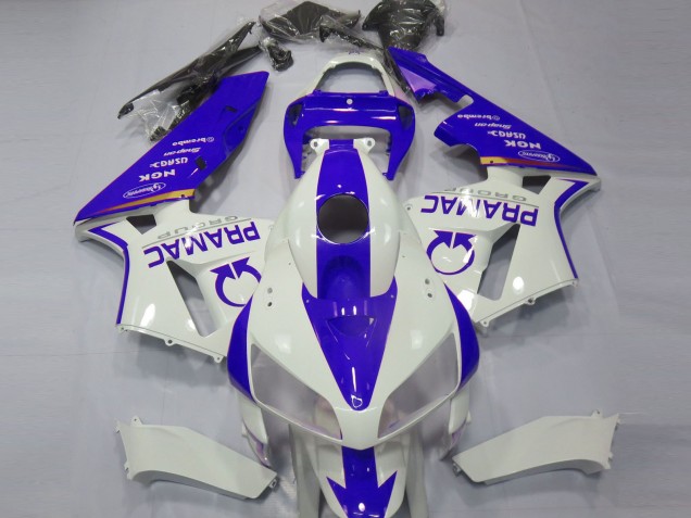 2005-2006 Personnalisé Bleu & Blanc CBR600RR Carénage 2005-2006 Personnalisé Bleu & Blanc CBR600RR Carénage