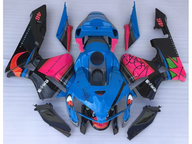 2005-2006 Requin Bleu & Rose CBR600RR Carénage 2005-2006 Requin Bleu & Rose CBR600RR Carénage