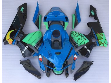 2005-2006 Requin Bleu & Vert CBR600RR Carénage