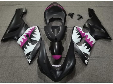 2005-2006 Requin Noir Mat & Rose ZX6R Carénage