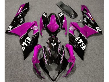 2005-2006 Rose Brillant & Noir Personnalisé GSXR 1000 Carénage
