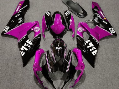 2005-2006 Rose Brillant & Noir Personnalisé GSXR 1000 Carénage