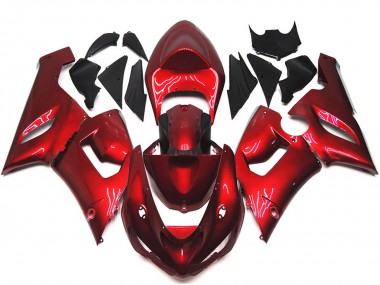 2005-2006 Rouge Marron ZX6R Carénage
