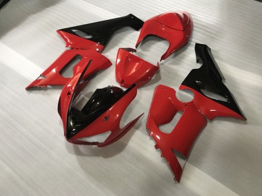 2005-2006 Rouge & Noir Personnalisés ZX6R Carénage