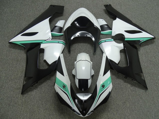 2005-2006 Sarcelle Blanc & Noir ZX6R Carénage