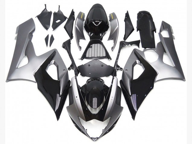 2005-2006 Style Argent & Noir Brillant GSXR 1000 Carénage 2005-2006 Style Argent & Noir Brillant GSXR 1000 Carénage