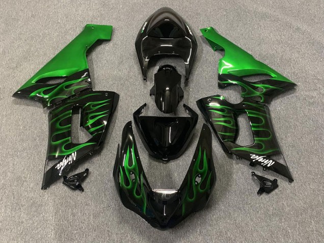2005-2006 Vert Flamme ZX6R Carénage 2005-2006 Vert Flamme ZX6R Carénage