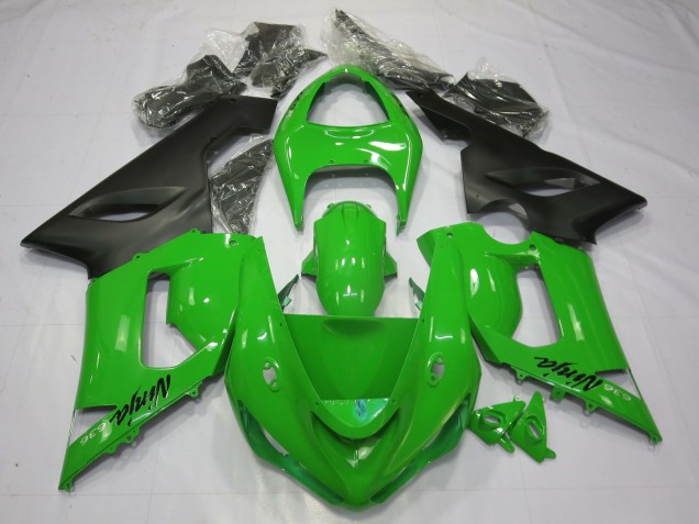 2005-2006 Vert Noir ZX6R Carénage 2005-2006 Vert Noir ZX6R Carénage