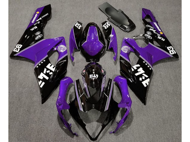 2005-2006 Violet Brillant & Noir Personnalisé GSXR 1000 Carénage 2005-2006 Violet Brillant & Noir Personnalisé GSXR 1000 Carénage