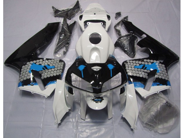 2005-2006 Éclaboussures Bleues CBR600RR Carénage 2005-2006 Éclaboussures Bleues CBR600RR Carénage