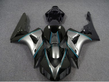 2006-2007 Argent Avec Rayures Bleues CBR1000RR Carénage
