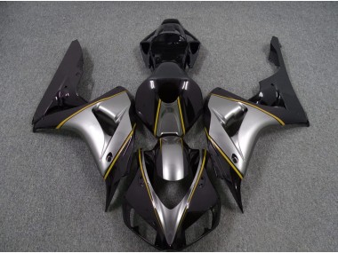 2006-2007 Argent Avec Rayures Jaunes CBR1000RR Carénage