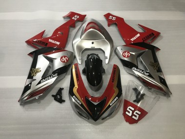 2006-2007 Argent Brillant & Rouge ZX10R Carénage