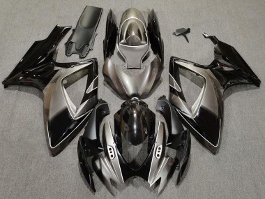 2006-2007 Argent Foncé & Noir GSXR 600-750 Carénage