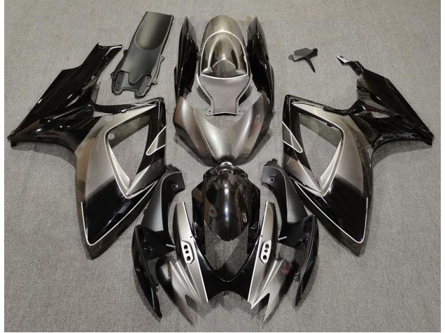 2006-2007 Argent Foncé & Noir GSXR 600-750 Carénage 2006-2007 Argent Foncé & Noir GSXR 600-750 Carénage