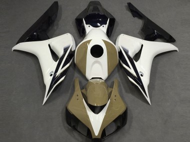 2006-2007 Blanc Brillant Tan Noir CBR1000RR Carénage