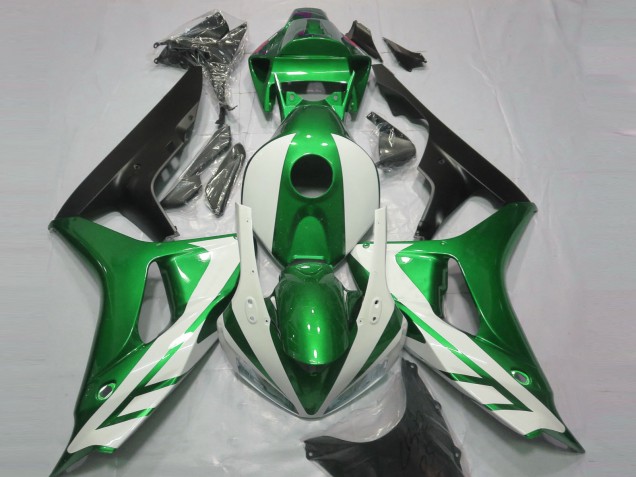 2006-2007 Blanc Brillant & Vert CBR1000RR Carénage 2006-2007 Blanc Brillant & Vert CBR1000RR Carénage