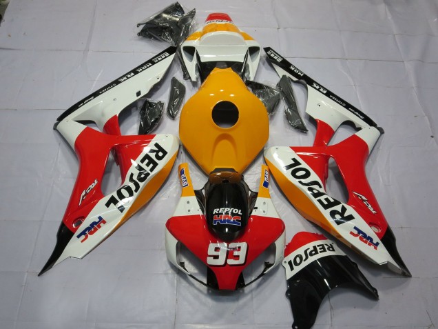2006-2007 Blanc Orange Clair Repsol CBR1000RR Carénage 2006-2007 Blanc Orange Clair Repsol CBR1000RR Carénage