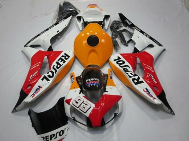 2006-2007 Blanc Repsol 93 CBR1000RR Carénage