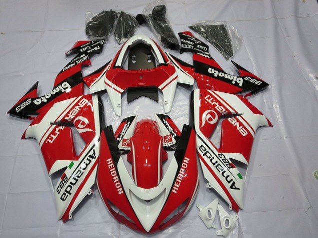 2006-2007 Blanc Rouge ZX10R Carénage 2006-2007 Blanc Rouge ZX10R Carénage