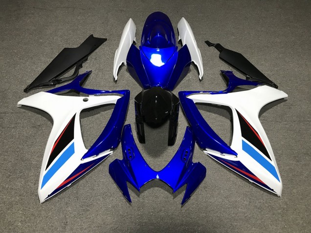 2006-2007 Bleu Blanc & Noir GSXR 600-750 Carénage 2006-2007 Bleu Blanc & Noir GSXR 600-750 Carénage