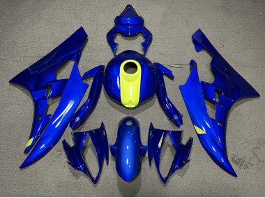2006-2007 Bleu Brillant & Jaune Haute Visibilité R6 Carénage