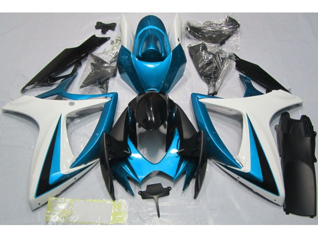2006-2007 Bleu Clair & Blanc GSXR 600-750 Carénage 2006-2007 Bleu Clair & Blanc GSXR 600-750 Carénage
