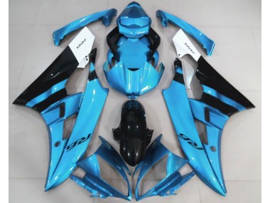 2006-2007 Bleu Clair Brillant & Noir R6 Carénage